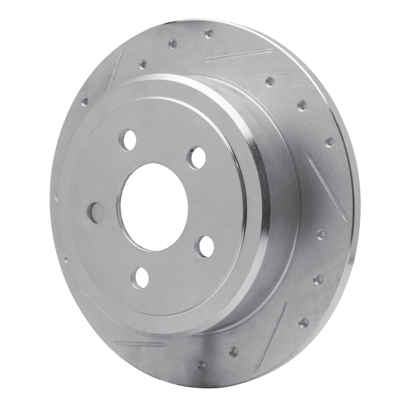 Ford Windstar Brake Rotor (1) - Rear Left - R1 Concepts - Drilled & Slotted - Silver - `95-`03